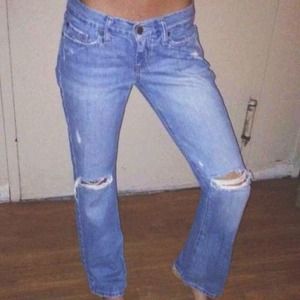 Abercrombie & Fitch Bootcut Ripped Denim jeans