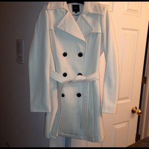 *HOST PICK!* Express Double Breasted Peacoat Creme