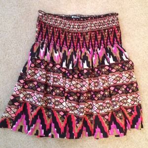 Tribal print skirt