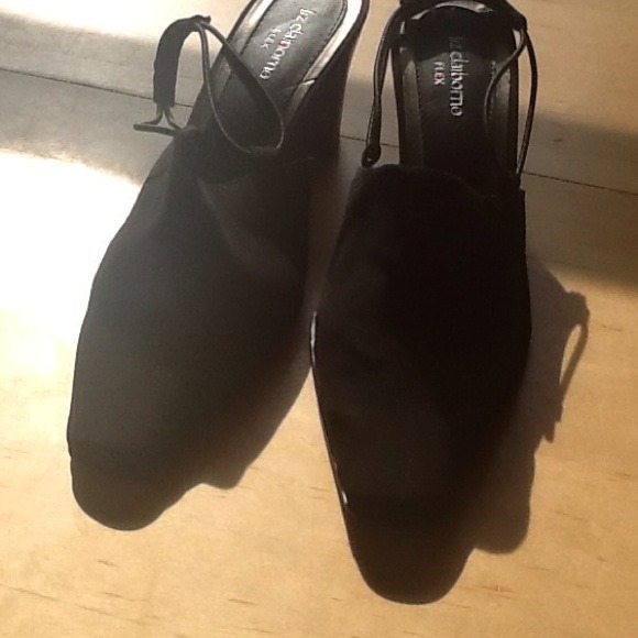 Liz Claiborne flex black sling backs - Picture 2 of 3
