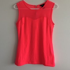 H&M Hot Pink Mesh Detailed Tank