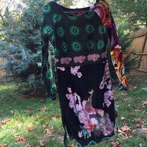 Desigual peacock dress