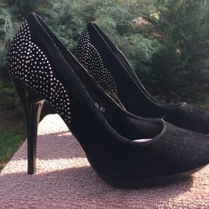 Dior velvet and sparkle/ bling heels. New!!!