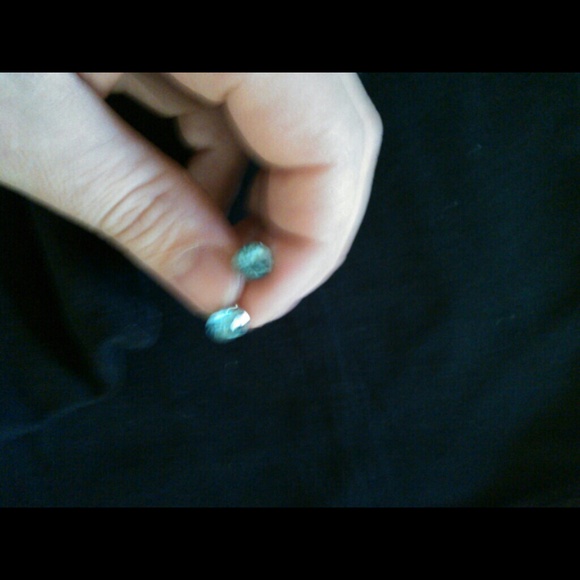 Real gem earrings.