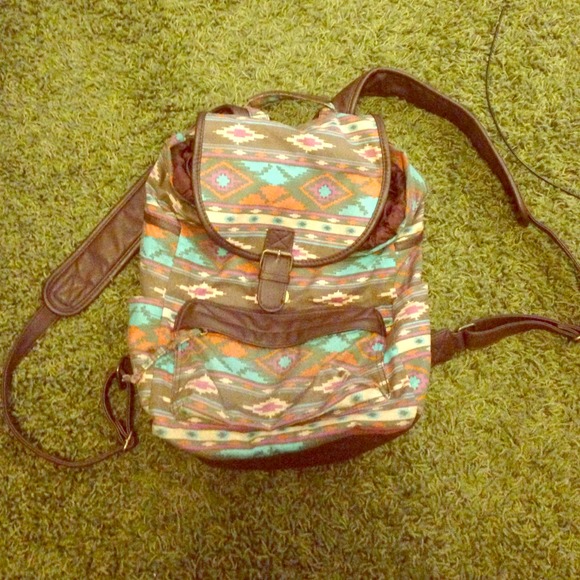 Super cute tribal backpack! Only used once!