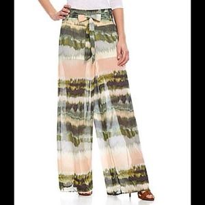 Heartsoul Abstract Chiffon Soft Palazzo Pants