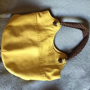 Yellow hippy saggy bag!