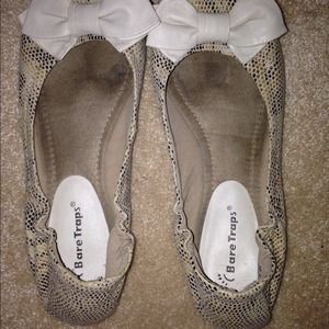 Baretrap cheetah flats with overlay and now on toe