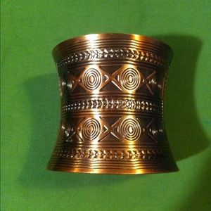 Copper tone big cuff bracelet, NWOT