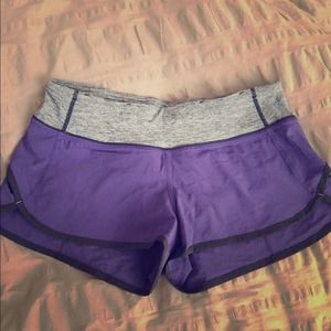 Lululemon Athletics purple/gray shorts