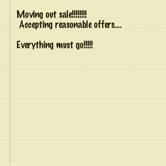 Moving out sale!!!!