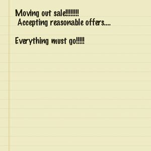 Moving out sale!!!!