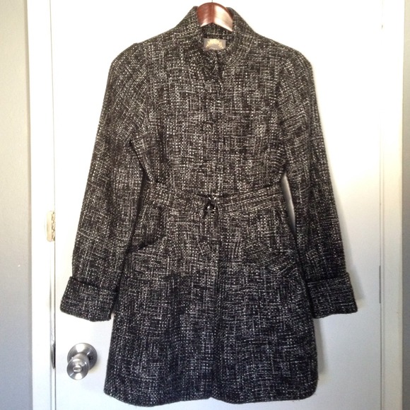 Forever 21 Black and white tweed coat