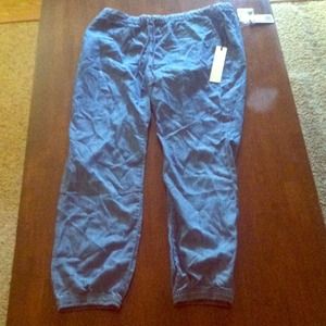 Denim jumper pants new with tags