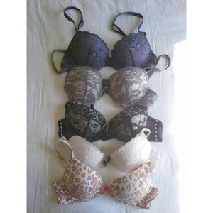 RESERVED Bra Bundle & Sheer Floral Tights