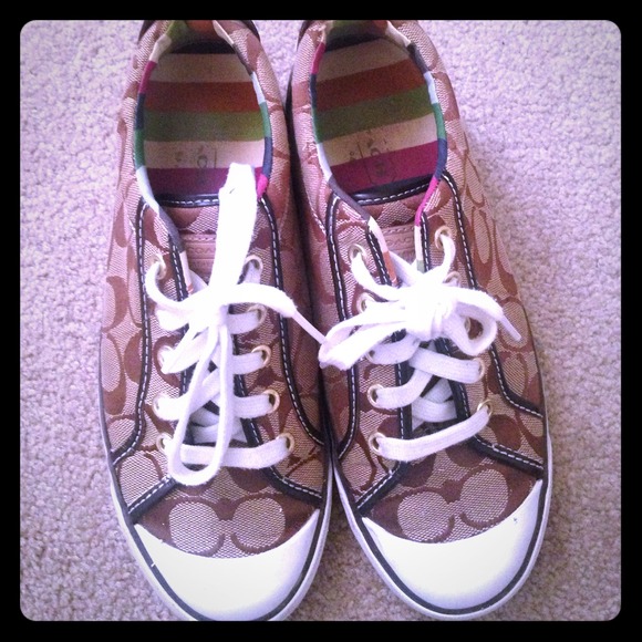 Coach sneakers brown size 7