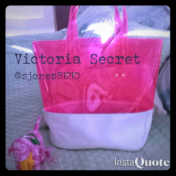 Victoria secret large pink tote