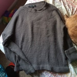 Knit gray sweater