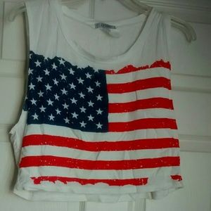American flag tank