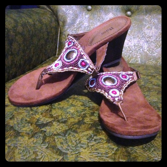 Beaded Bass Sandals