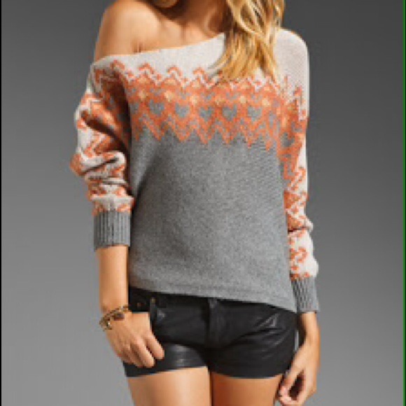 FP Off Shoulder Heart Isle Sweater
