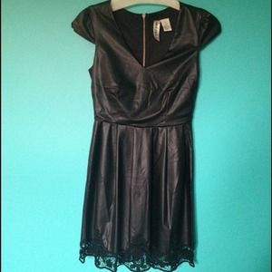 Black Leather Dress