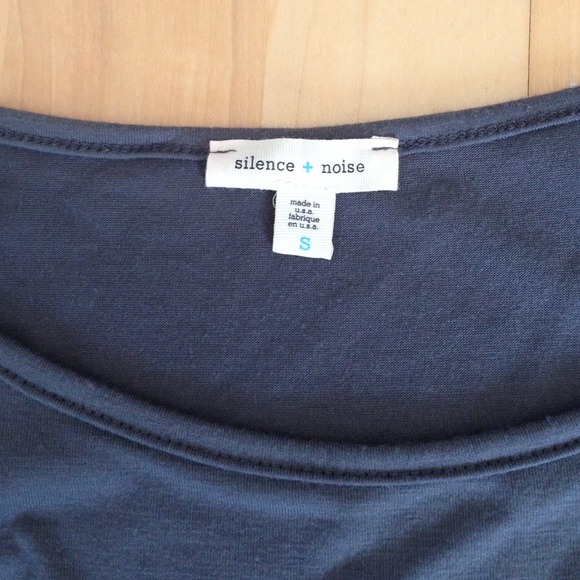 Gray jersey dress with ruffle - Picture 2 of 4