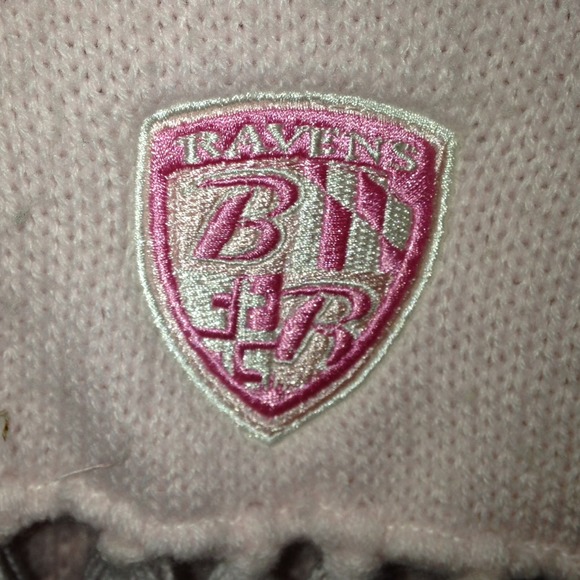 NFL Ravens pink beast cancer awareness scarf