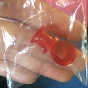 0 red plastic tunnels