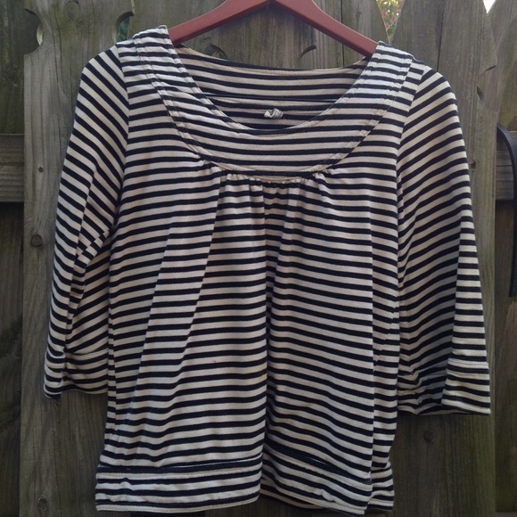 Black and white burglar striped shirt