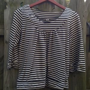 Black and white burglar striped shirt