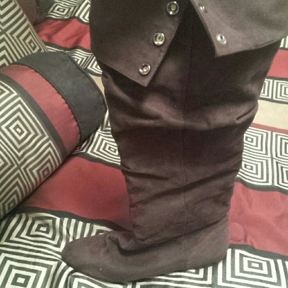 Decree Boots - Brown slouch boots
