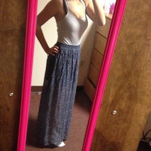 Sheer maxi skirt