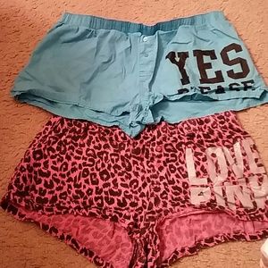 Victorias secret pink pj shorts