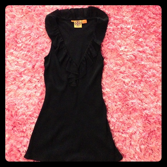 Tory Burch Silk Ruffle Top!