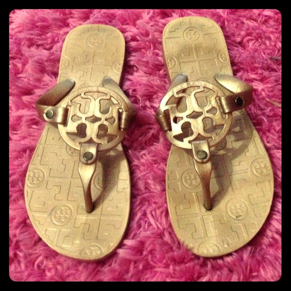 Tory Burch Gold Jelly Miller Sandal!