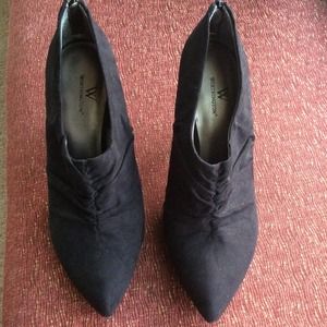 Sexy Black Booties 2 1/2" Heel Height!