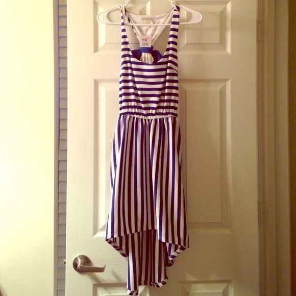 SOLD!! Alter'd State Blue & white striped dress