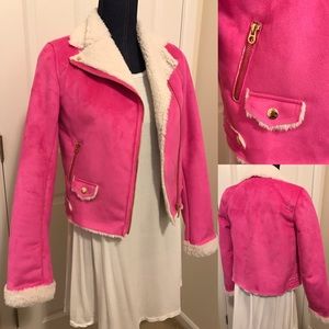 Juicy Couture Faux Shearling-Lined Moto Jacket