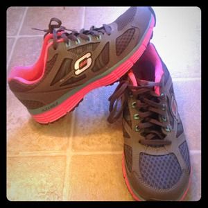 Gray Skechers