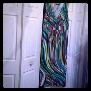 Long printed Dress