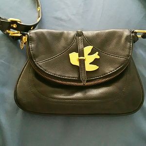 Marc Jacobs black metal to the petal pouchette