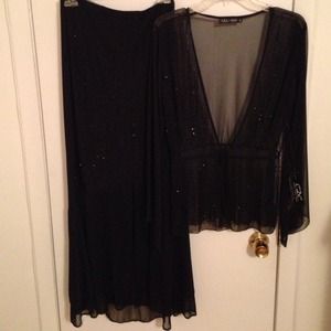 Long dress with matching top