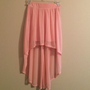 Hi-low skirt