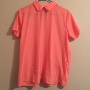 AA silky Peter Pan collar tee