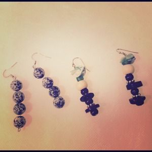 Beaded tear drop earrings Queendom Come