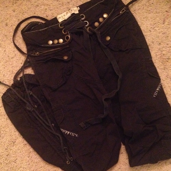 Black cargo pants