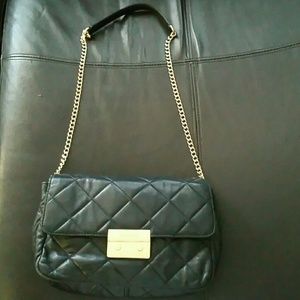 Michael Kors black Sloan quilted handbag