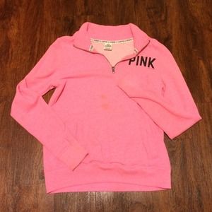 Light pink Victoria's Secret 1/4 zip