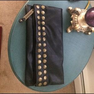 Steve Madden black studded clutch